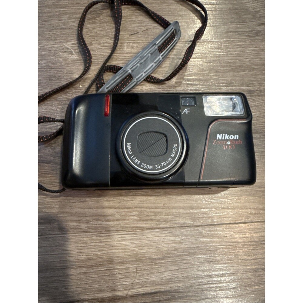 Nikon Zoom Touch 400 35mm Point & Shoot Film Camera Black 35-70 mm - parts only
